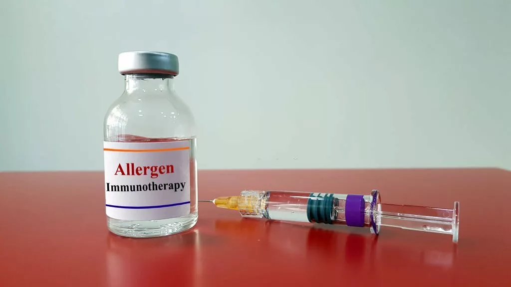 Allergen shot for allergy vaccine
