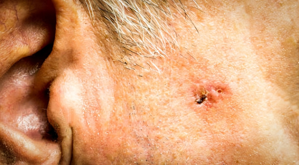 Basal-cell carcinoma on face