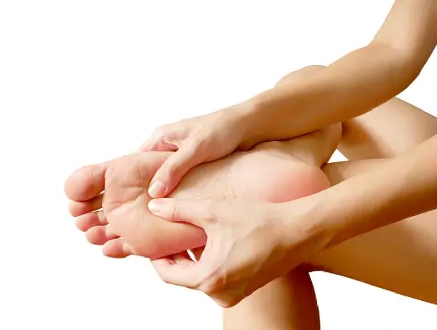 Woman with plantar pain